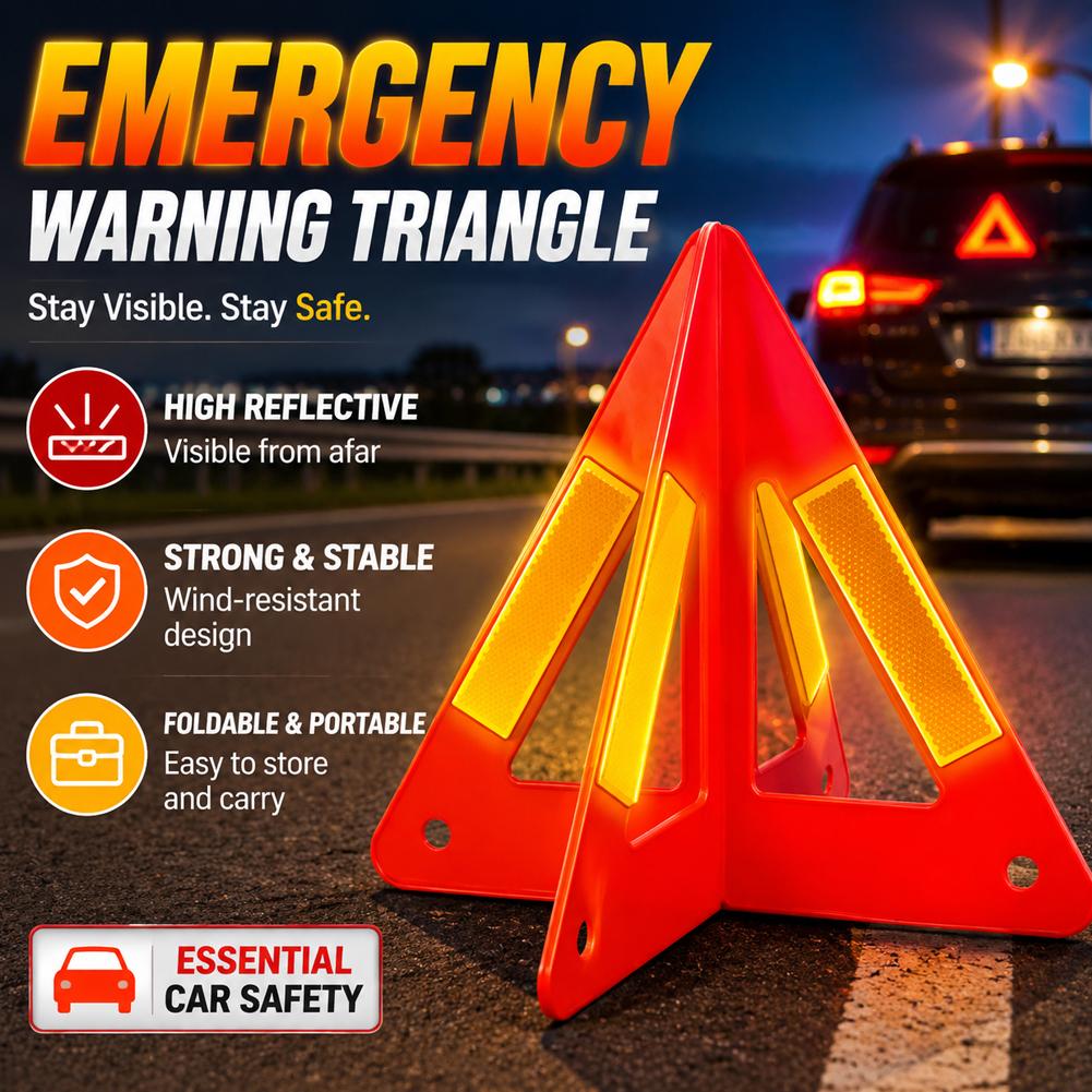Emergency Exit Sign - Reflective Triangle Warning Sign Car Emergency