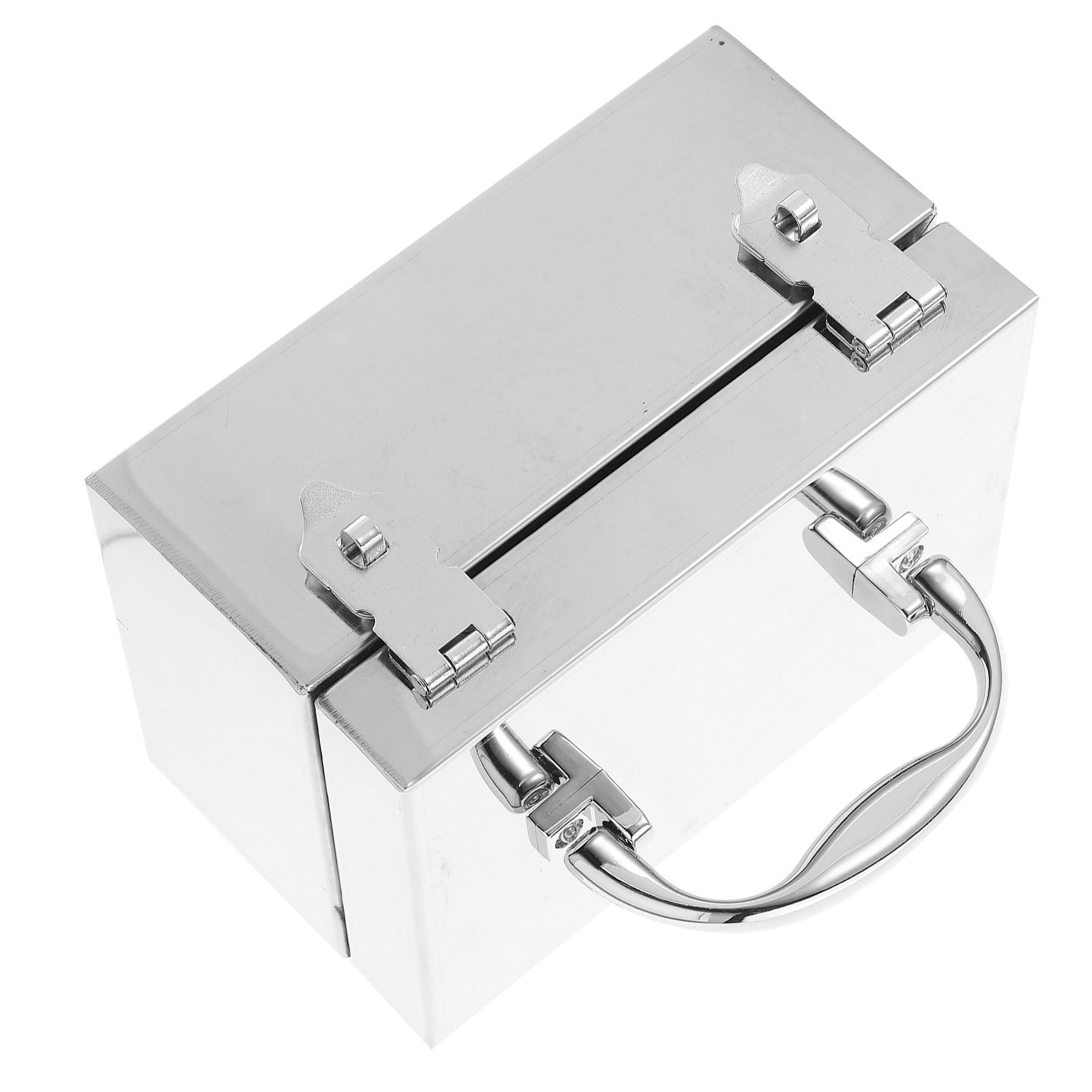 Lockbox Key Secure - Lockable Stainless Steel Cash Box Portable