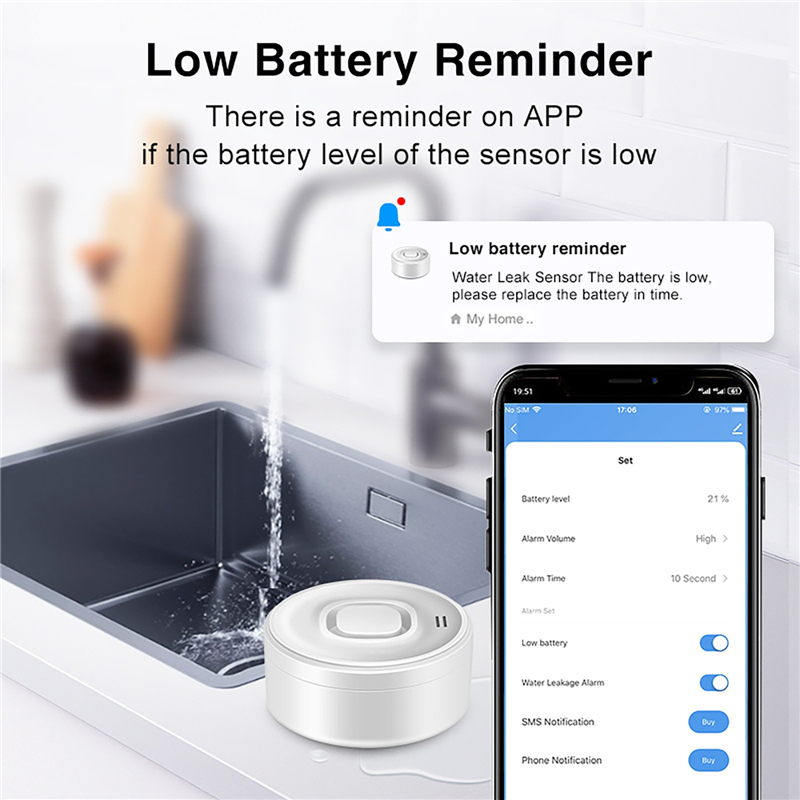 Tuya Smart WIFI Water Leak Sen - огляд і ціна Water Alarm Sensor