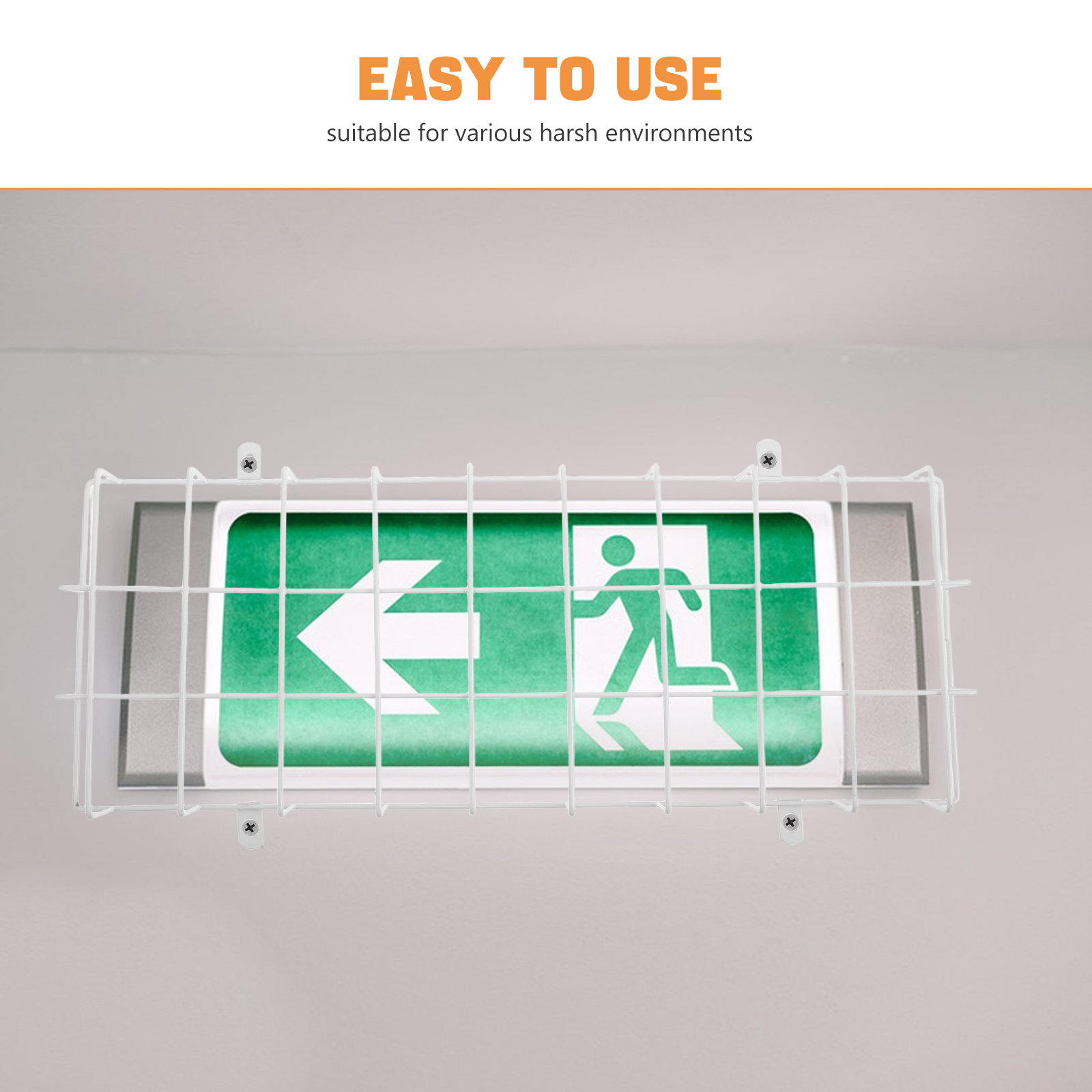 4Pcs Exit Sign Safety Cage Imp - огляд і ціна Emergency Exit Sign