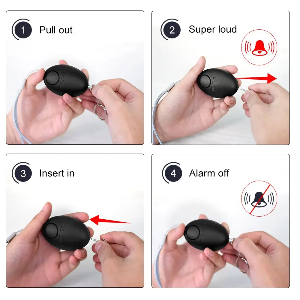 Cheap Self Defense Alarm 120dB - огляд і ціна Personal Alarm Keychain