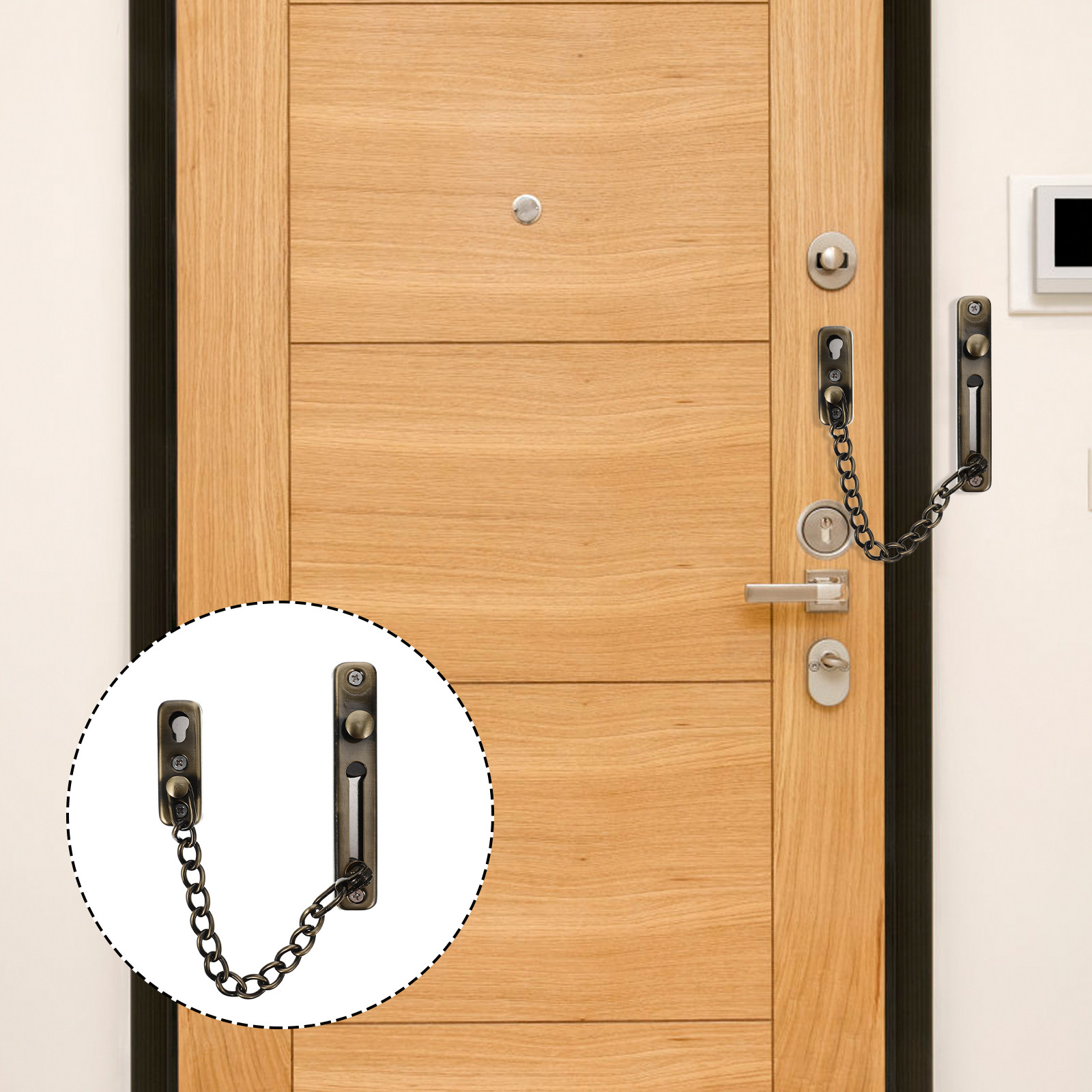 Punch-Free Childproof Door Cha - огляд і ціна Security Chain Door