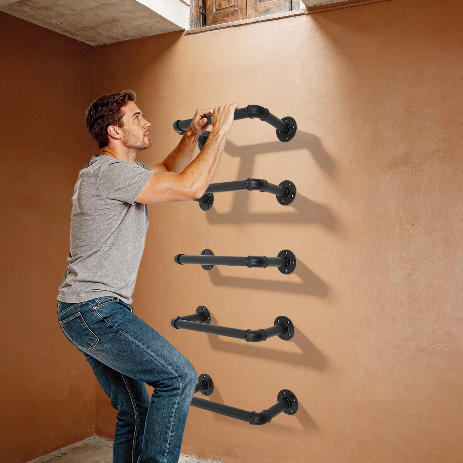 5 Pcs Wall Mounted Emergency E - огляд і ціна Fire Escape Ladder