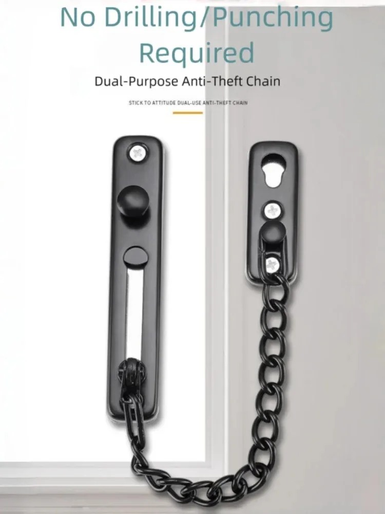 Multi-Color Stainless Steel An - огляд і ціна Security Chain Door
