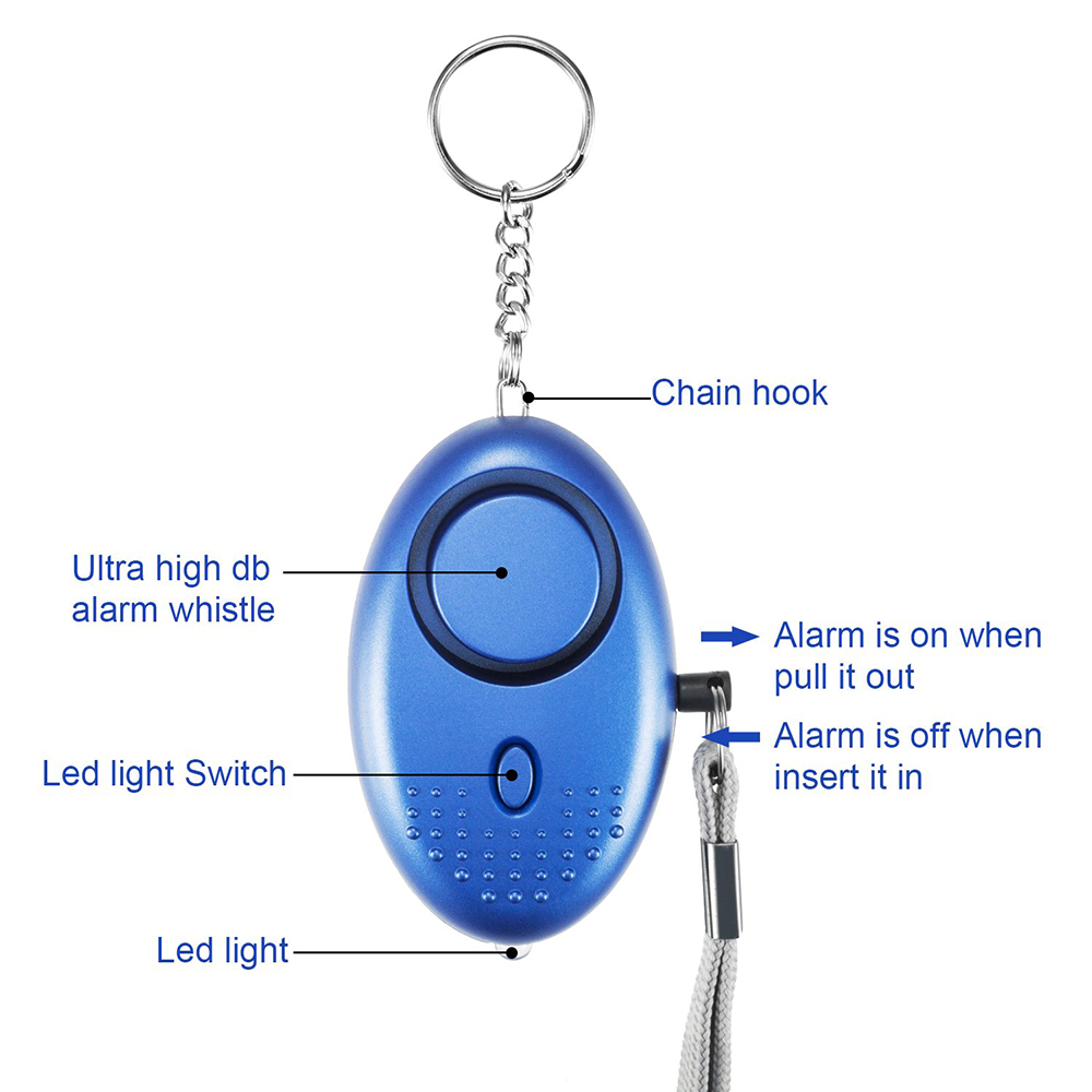 130DB Siren Song LED Portable  - огляд і ціна Personal Alarm Keychain
