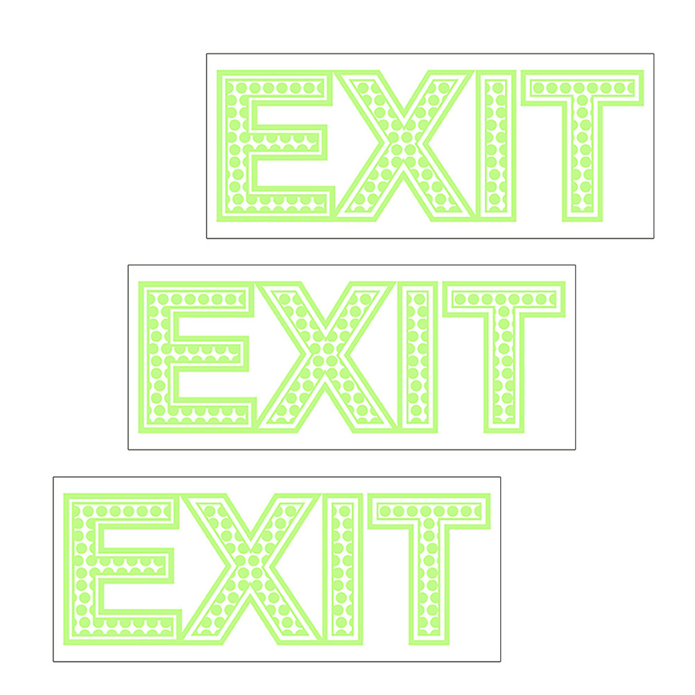 3Pcs Exit Signs Night Luminous - огляд і ціна Emergency Exit Sign