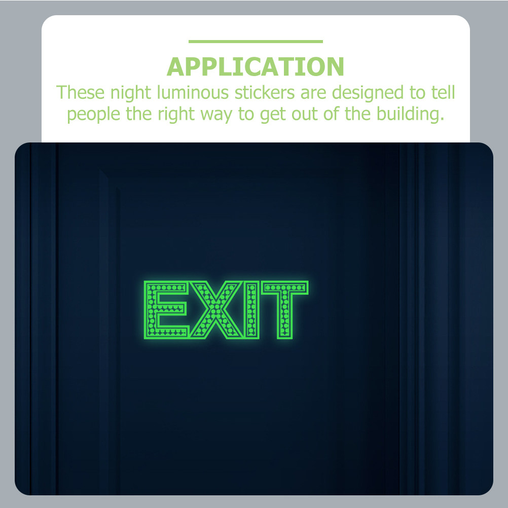 3Pcs Exit Signs Night Luminous - огляд і ціна Emergency Exit Sign