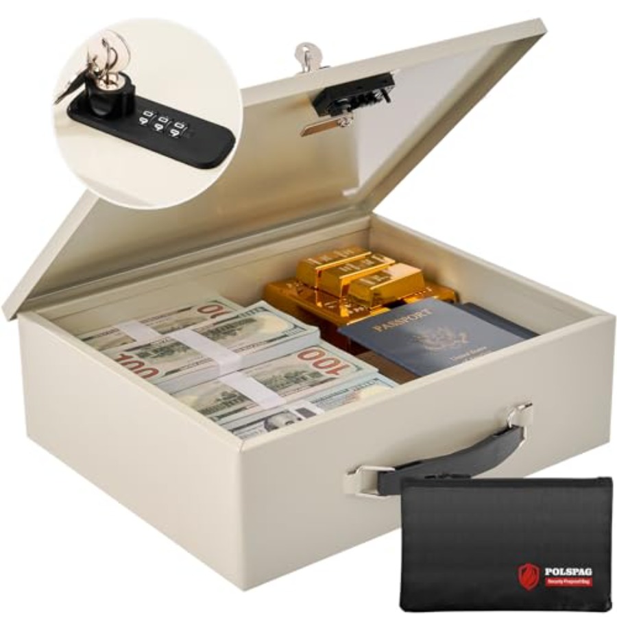 Fireproof Document Box with Ke - огляд і ціна Fire Safe Document