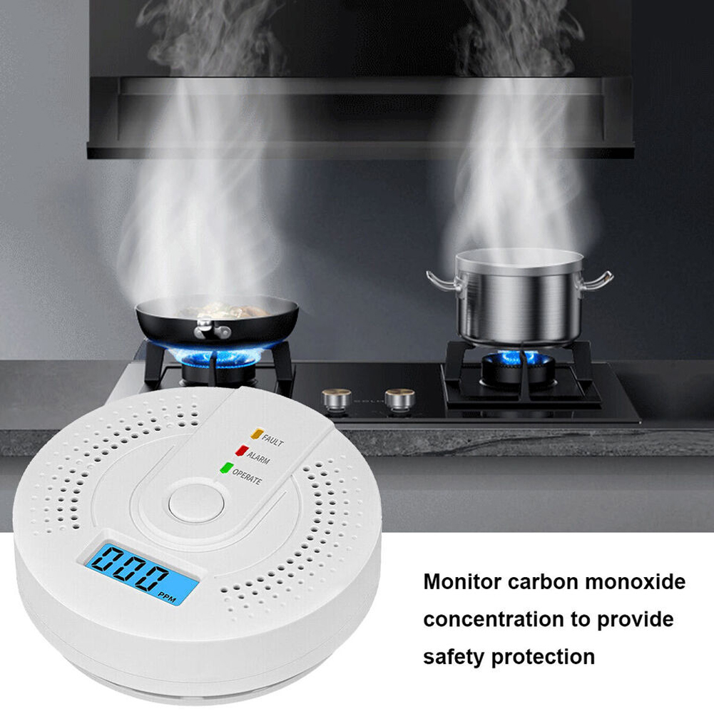 5-1PCS Digital Carbon Monoxide - огляд і ціна Smoke Detector Interconnected