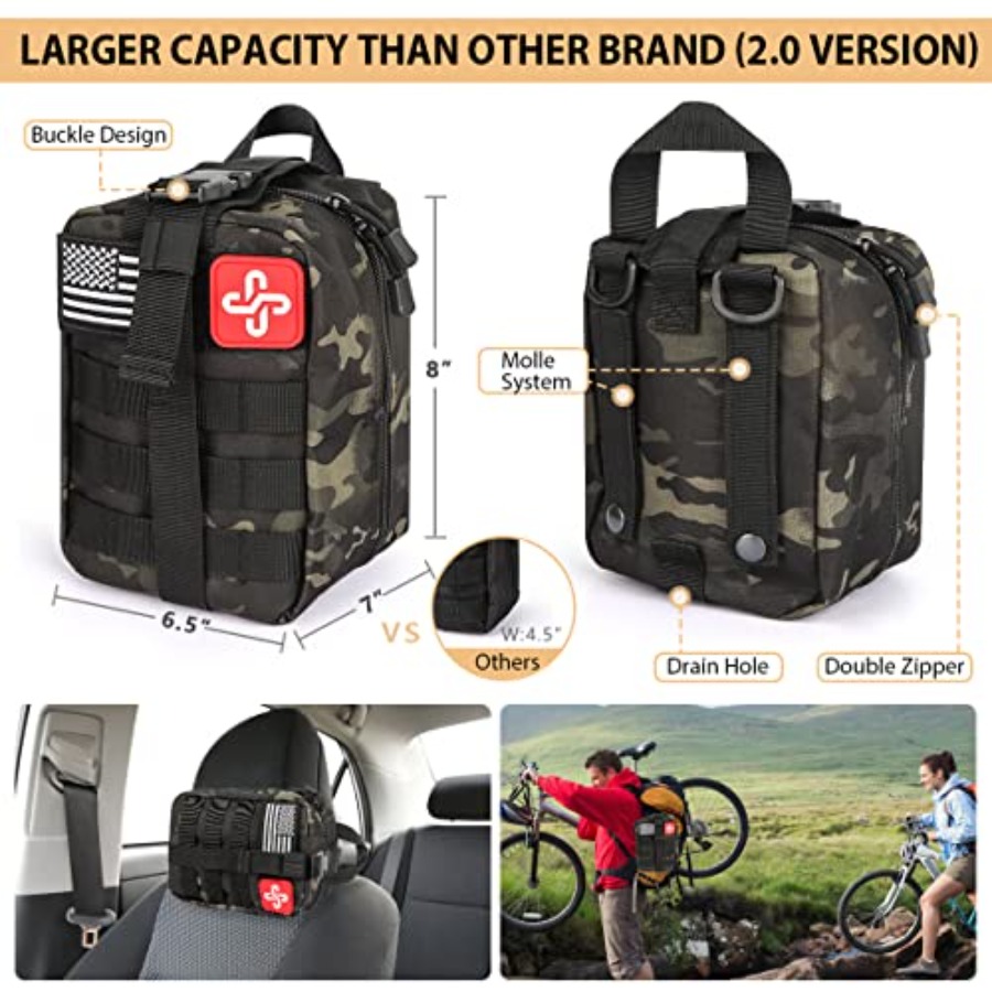 Survival Kit, 250Pcs Survival  - огляд і ціна First Aid Bag Kit