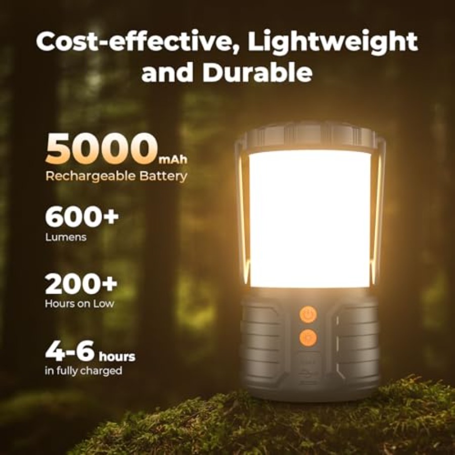 Camping Lantern, 5000mAh Recha - огляд і ціна Power Outage Light