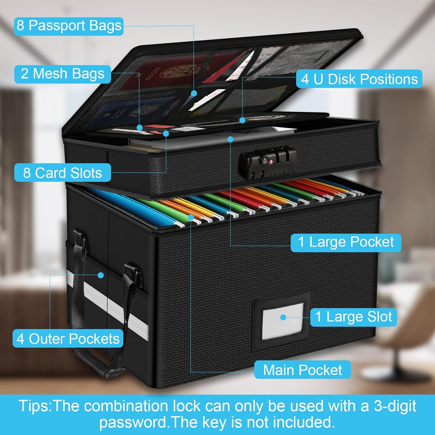 Fireproof Document Box with Lo - огляд і ціна Fire Safe Document