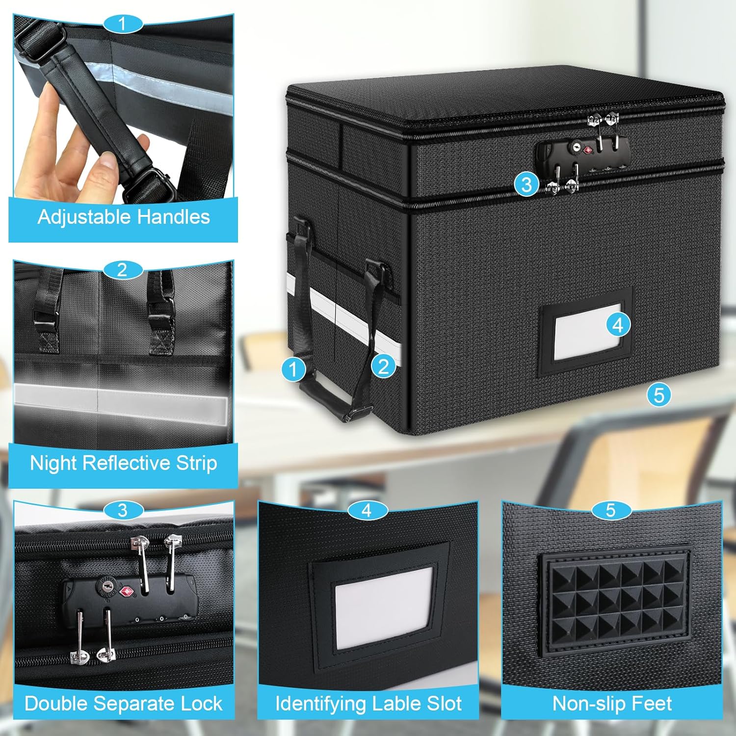 Fireproof Document Box with Lo - огляд і ціна Fire Safe Document
