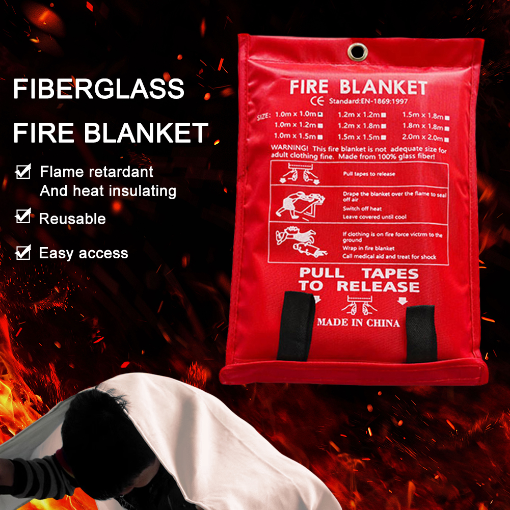 Fire Blanket Fiberglass Fire B - огляд і ціна Fire Blanket Kitchen