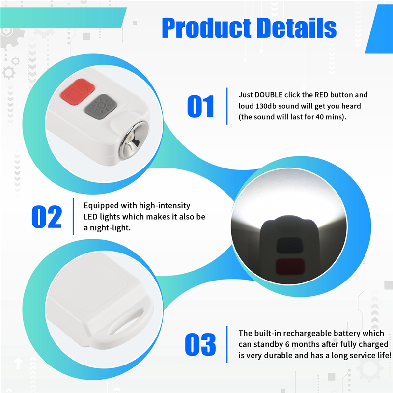 B03B-Personal Alarm,Safety Ala - огляд і ціна Personal Alarm Keychain