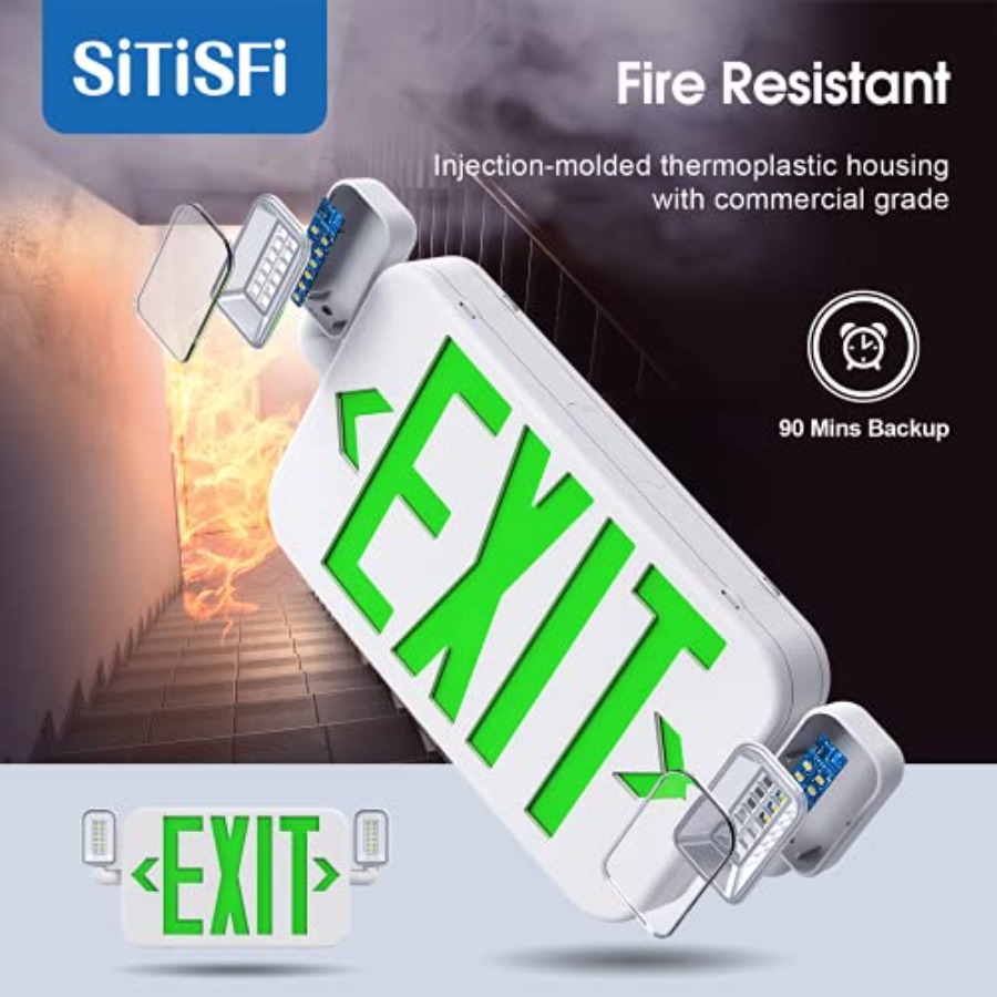 Led Combo Emergency Exit Sign  - огляд і ціна Emergency Exit Sign