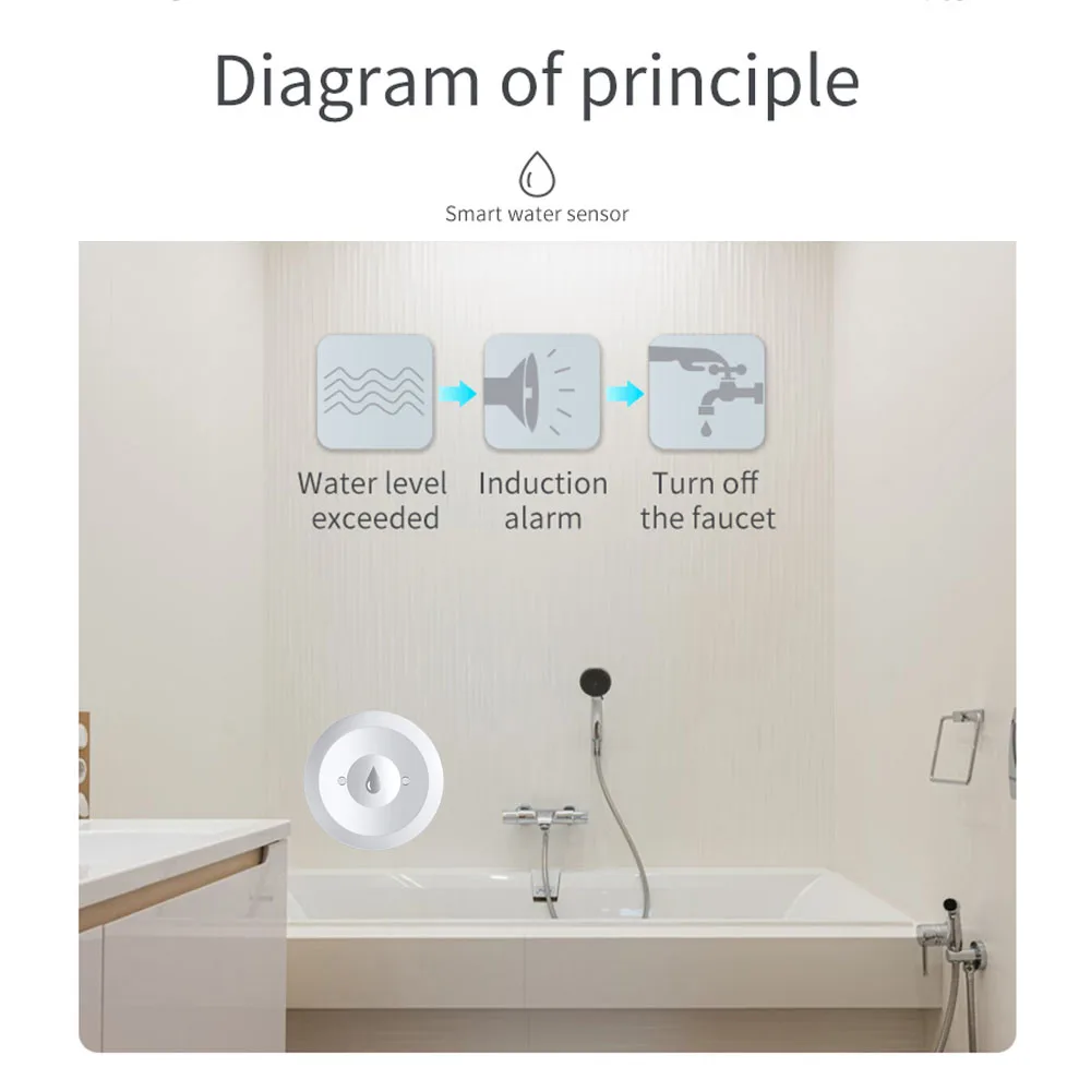 Haozee Tuya Smart ZigBee3.0 Sm - огляд і ціна Water Alarm Sensor