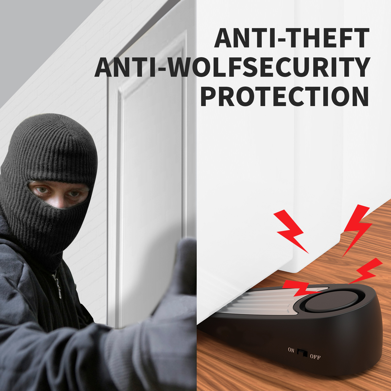 Wireless 130dB Door Stop Alarm - огляд і ціна Door Stop Alarm