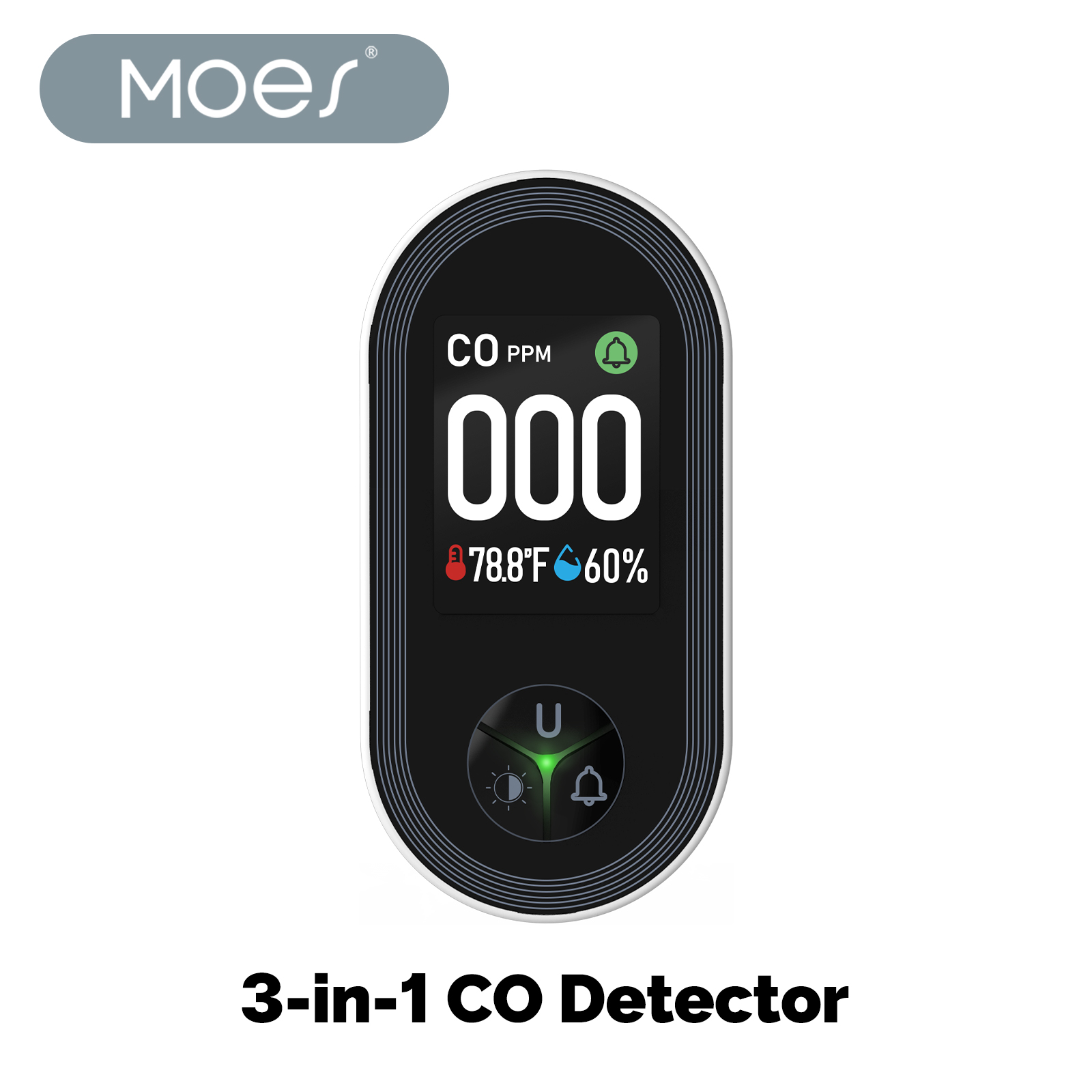 MOES 3in1 Carbon Monoxide Dete - огляд і ціна Co Detector Plug
