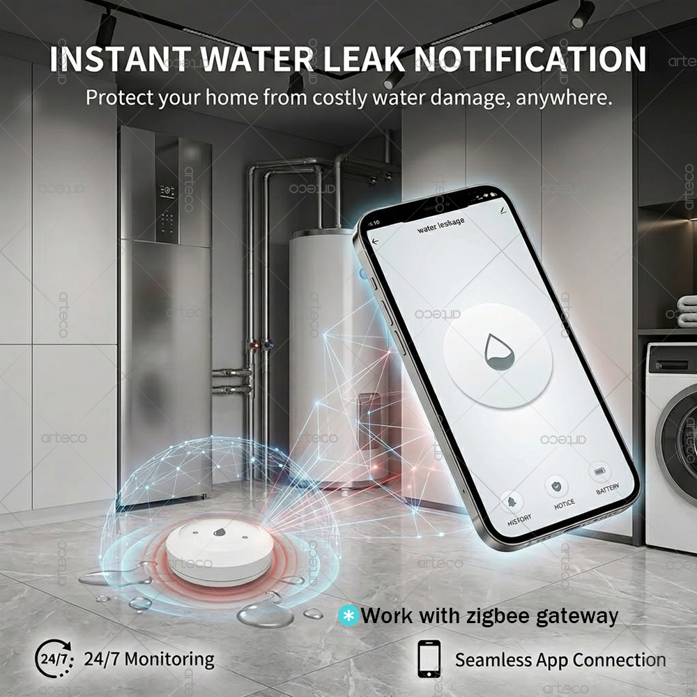 Zigbee Water Leak Sensor Smart - огляд і ціна Water Alarm Sensor