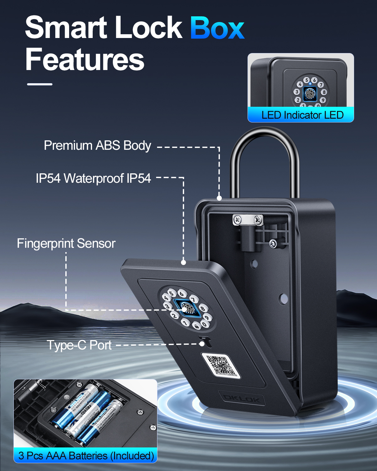 Wireless Smart lock Box Blueto - огляд і ціна Lockbox Key Secure