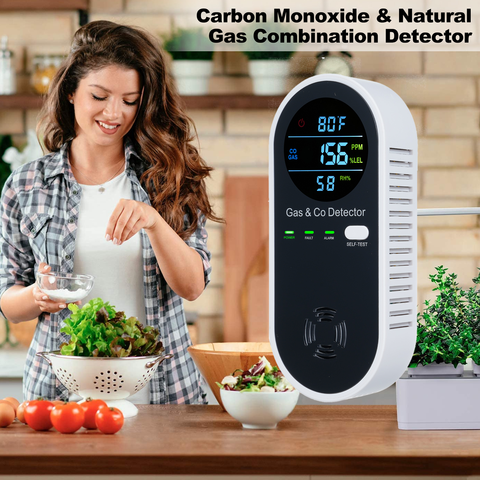 4 in 1 CO Monitor Alarm with L - огляд і ціна Co Detector Plug