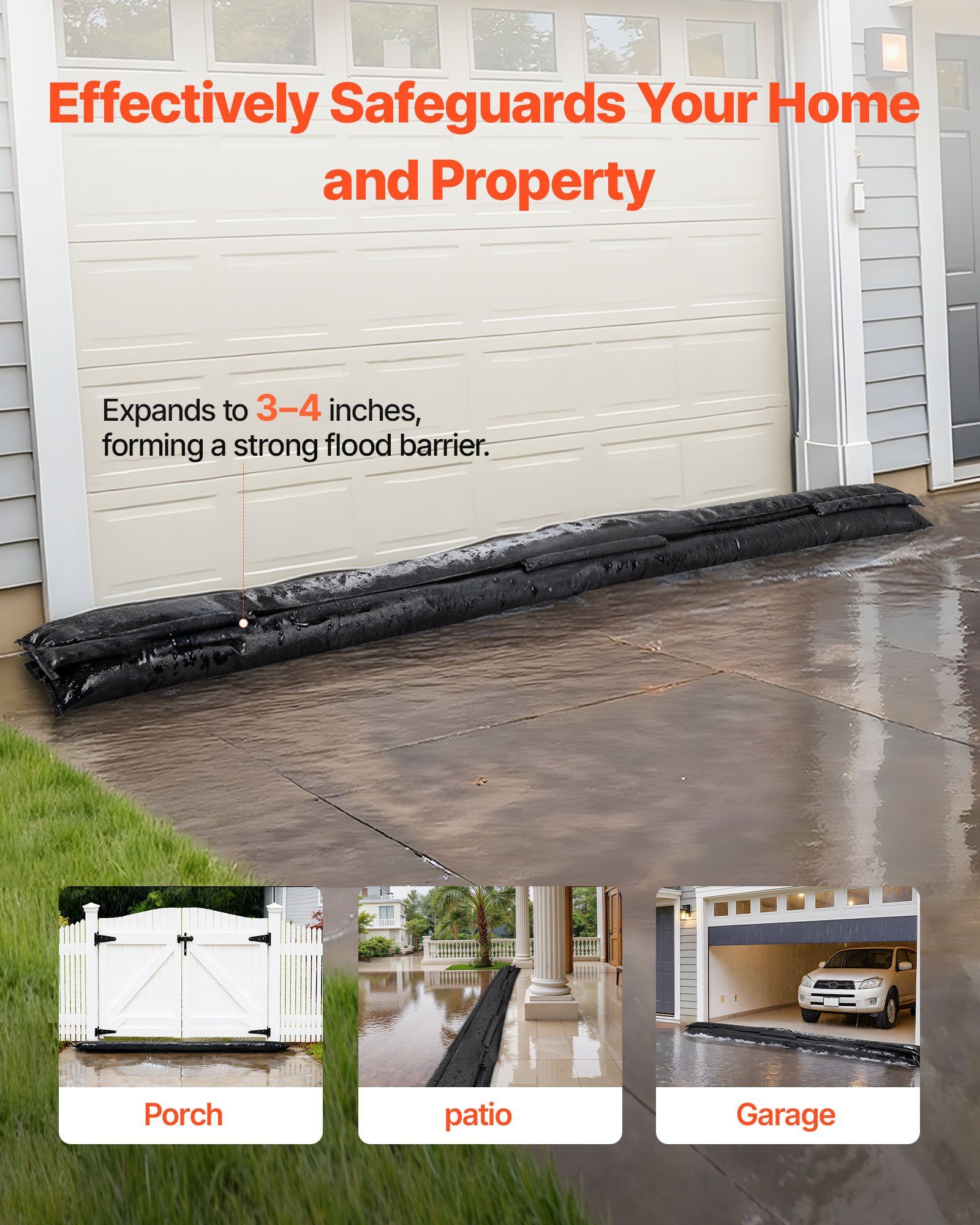 Flood Barrier, 8 Pack, 10 x 0. - огляд і ціна Flood Barrier Bag