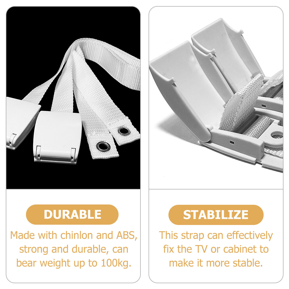 2Pcs Anti Tip Strap Adjustable - огляд і ціна Earthquake Anchor Strap