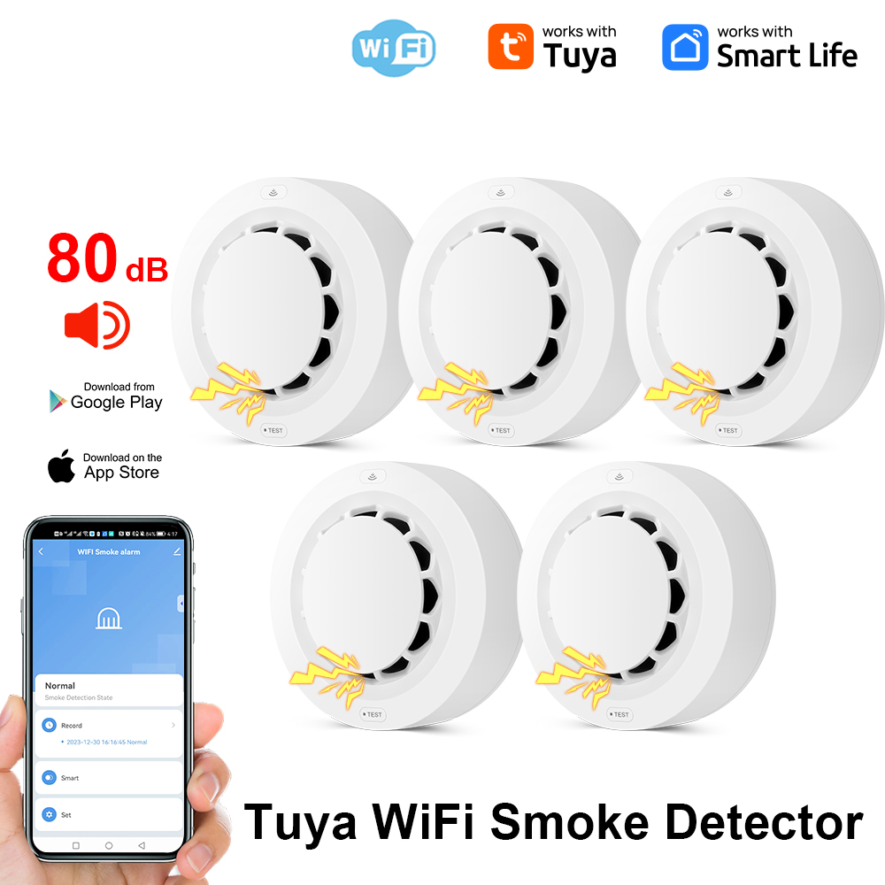 Tuya WiFi Smoke Alarm Fire Pro - огляд і ціна Smoke Detector Interconnected