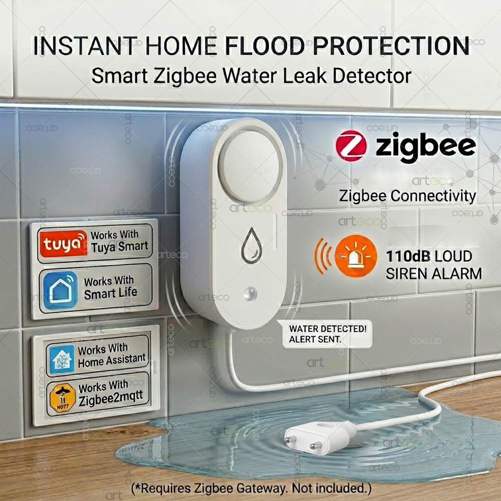 Zigbee Water Leak Detector Sma - огляд і ціна Water Alarm Sensor