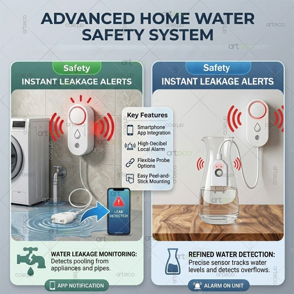 Zigbee Water Leak Detector Sma - огляд і ціна Water Alarm Sensor