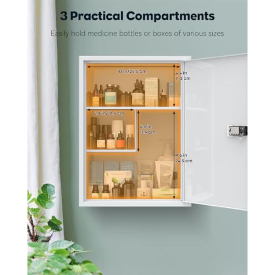 Wall Mount Medicine Cabinet wi - огляд і ціна Medicine Cabinet Lock