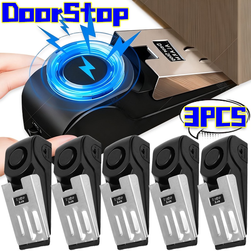 3/1Pcs Door Resistance Alarm W - огляд і ціна Door Stop Alarm
