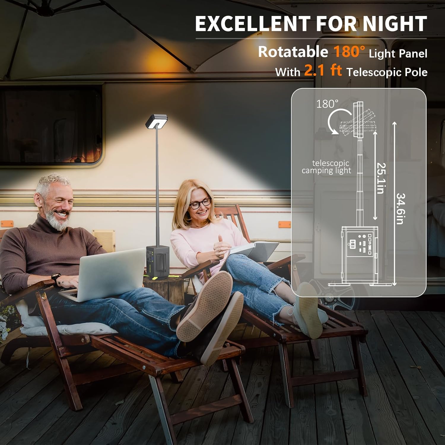 118Wh Portable Power Station w - огляд і ціна Power Outage Light