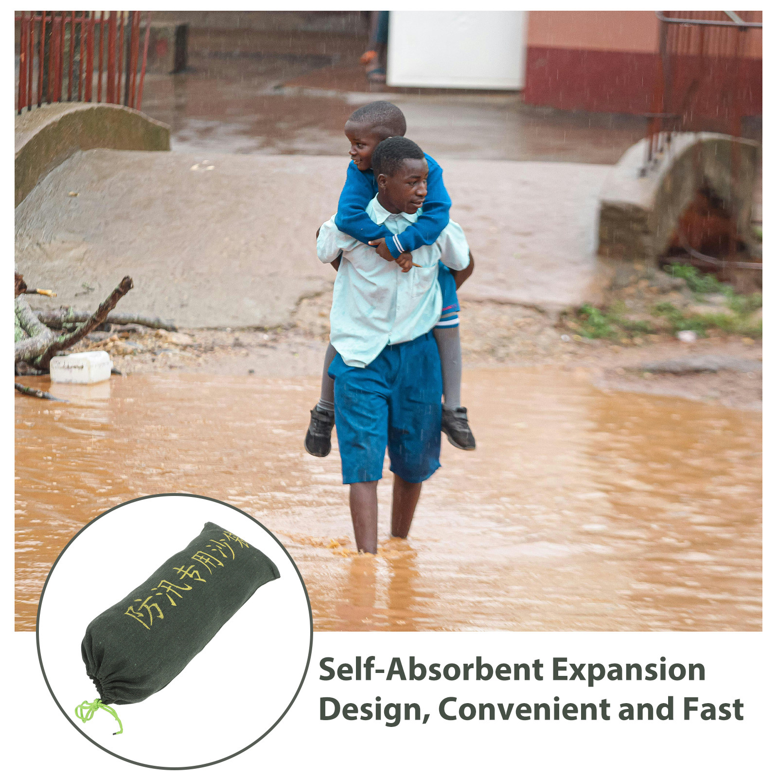 2Pcs Flood Control Absorbent S - огляд і ціна Flood Barrier Bag