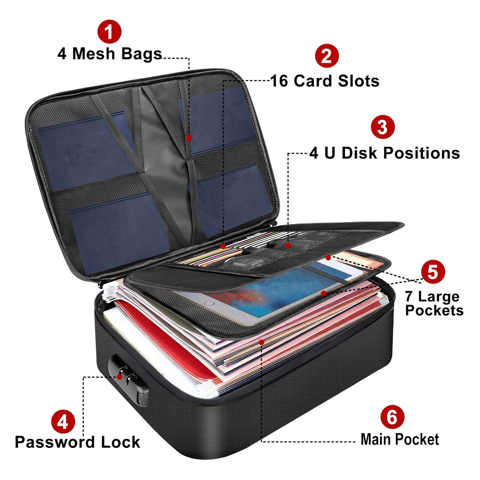 Fireproof Document Bag with Lo - огляд і ціна Fire Safe Document
