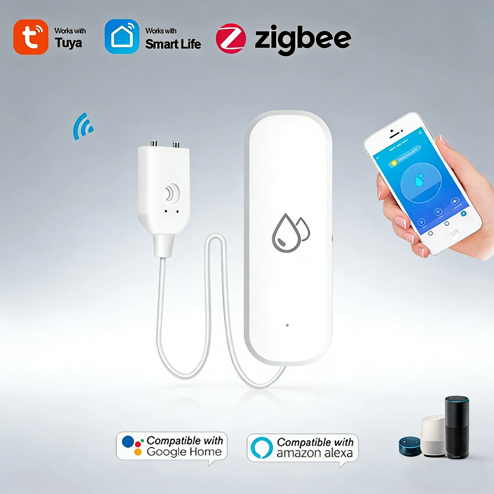 Smart Home Zigbee Water Leak D - огляд і ціна Water Alarm Sensor