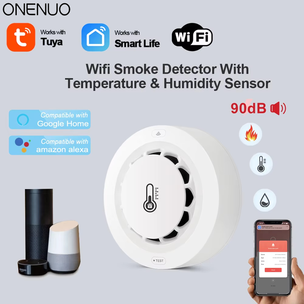 Tuya WiFi Smoke Alarm Temperat - огляд і ціна Smoke Detector Interconnected