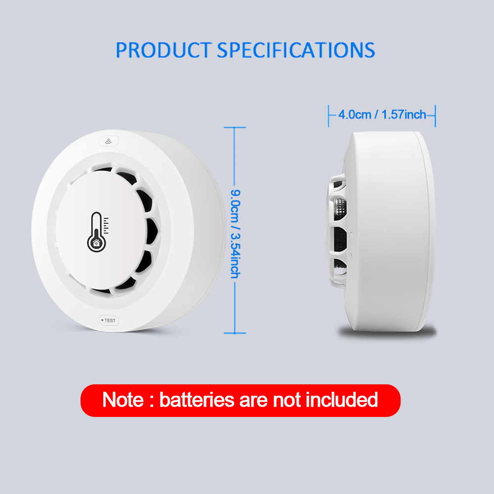Tuya WiFi Smoke Alarm Temperat - огляд і ціна Smoke Detector Interconnected