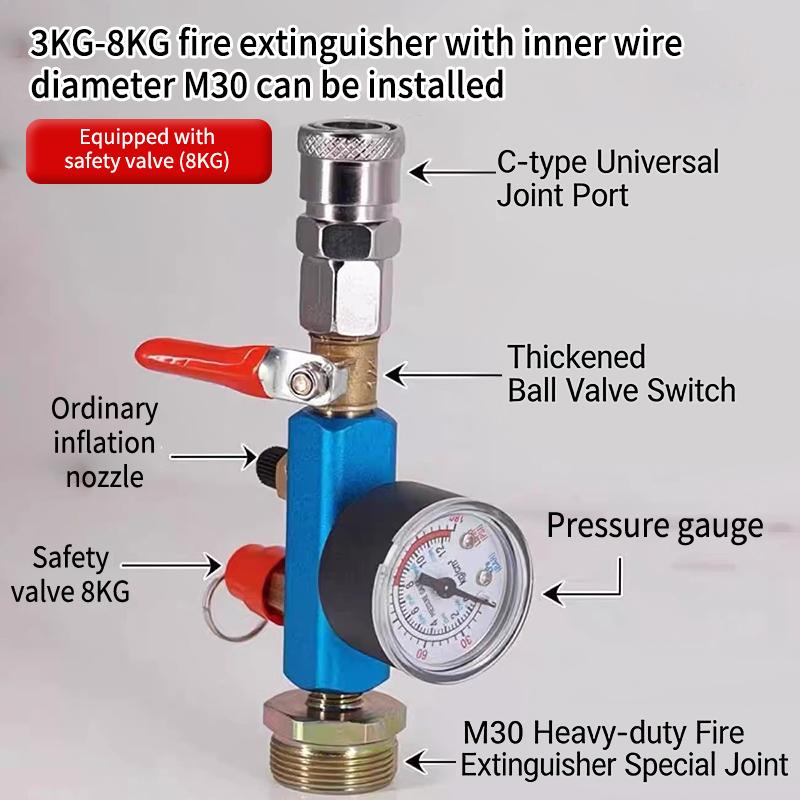 Small Air Tank Pressure Adapte - огляд і ціна Fire Extinguisher Small